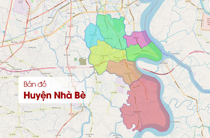 Bản đồ Nhà Bè TPHCM: Vị trí, Phân loại, Quy hoạch chi tiết
