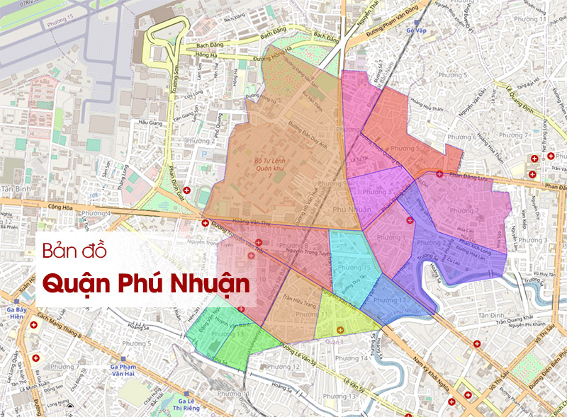 Bản đồ Quận Phú Nhuận, TP.HCM: Vị trí, Phường, Đường