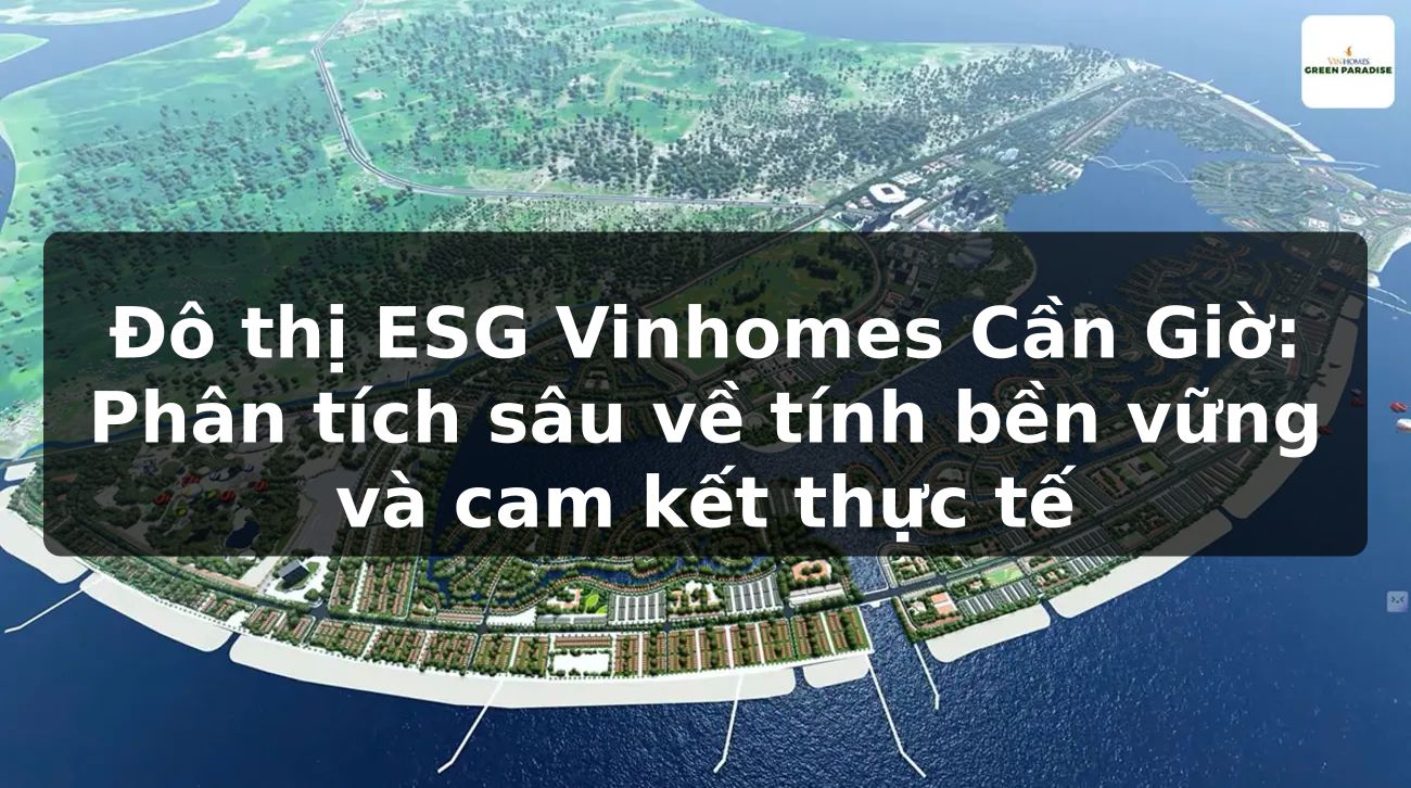 Đô thị ESG Vinhomes Cần Giờ: Phân tích sâu về tính bền vững và cam kết thực tế