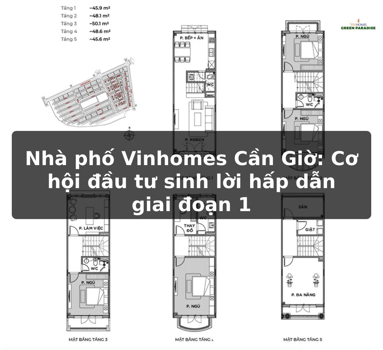 Nhà phố Vinhomes Cần Giờ: Cơ hội đầu tư sinh lời hấp dẫn giai đoạn 1
