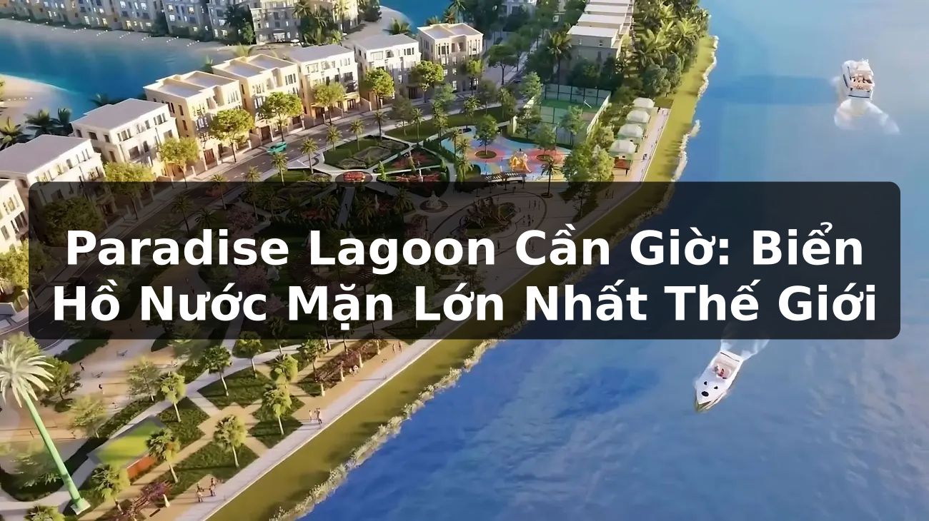 Paradise Lagoon Cần Giờ: Biển Hồ Nước Mặn Lớn Nhất Thế Giới